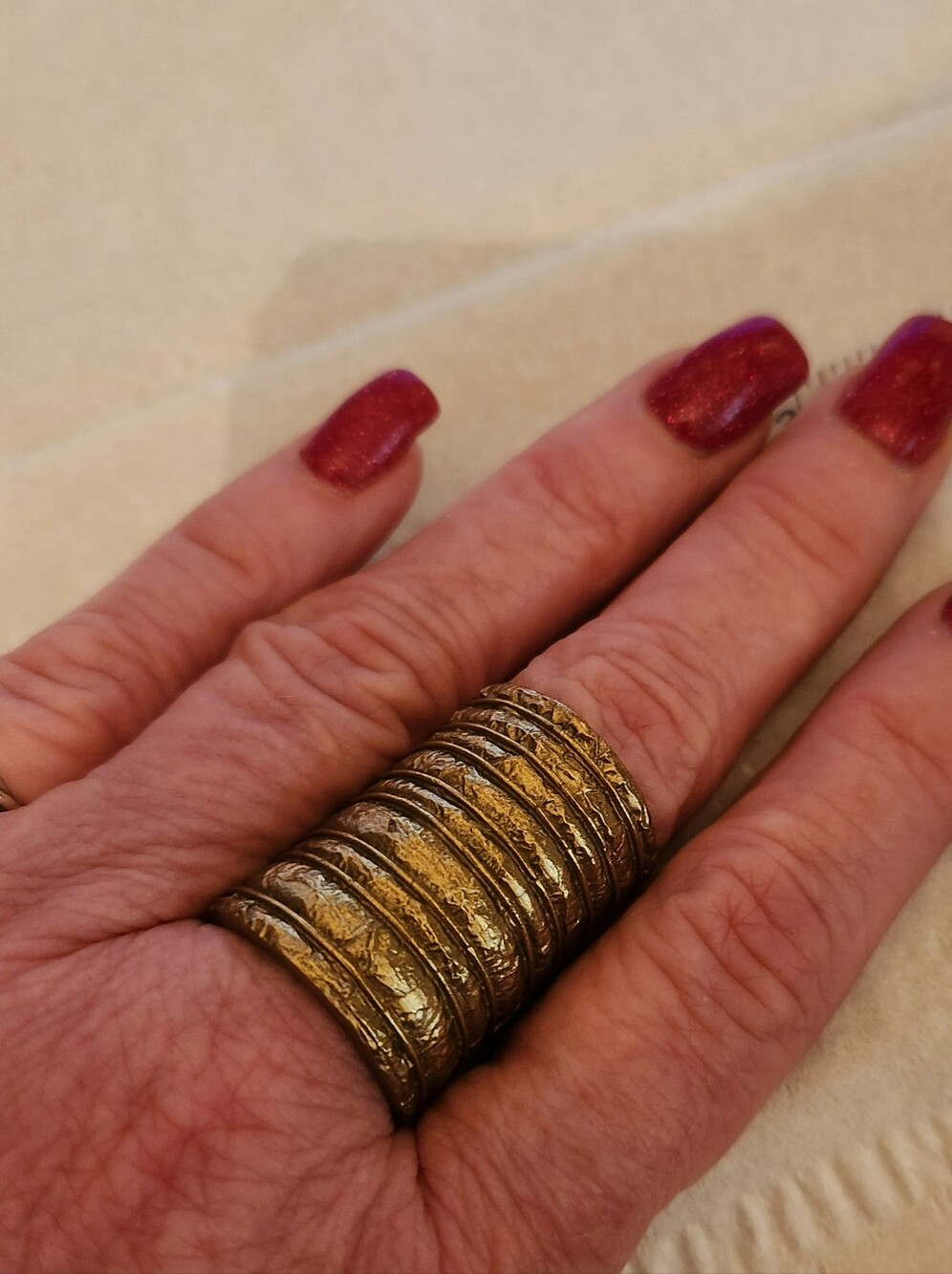 Silpada K&R Size 8 Brass Ring